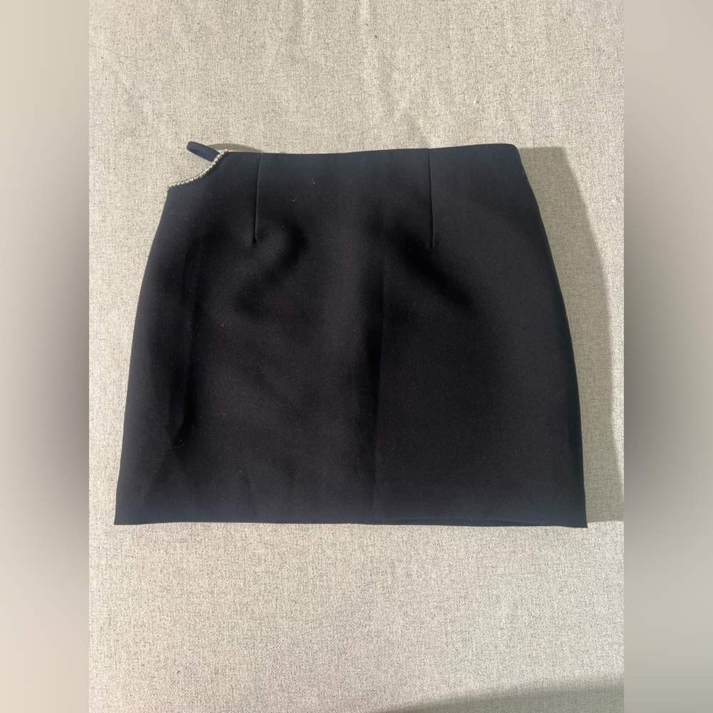 Zara Rhinestone Mini Skirt - Size XS - Black - Picture 9 of 9